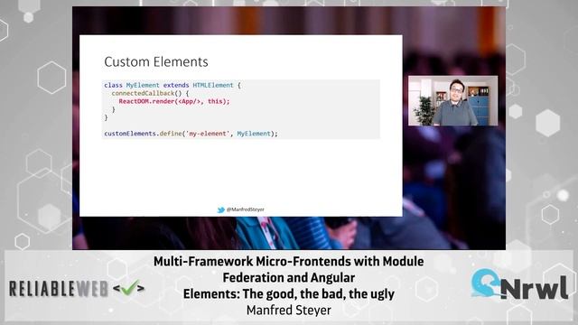 MFEs , Micro-Frontends with Module Federation and Angular| Manfred Steyer | Reliable Web Summit 202 смотреть онлайн