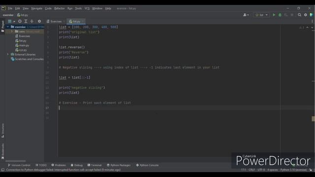 List in python example смотреть онлайн