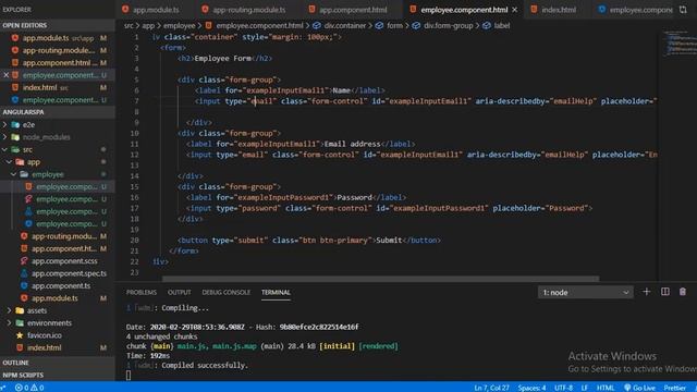 how to create Angular reactive form using formcontrol, formgroup, formbuilder | Part-2 смотреть онлайн