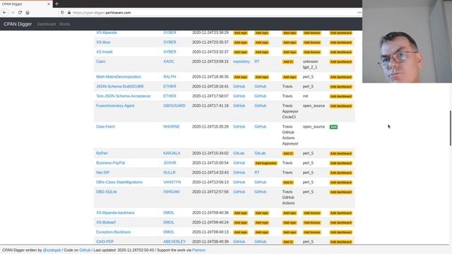CPAN Digger - CPAN Dashboard - CPAN Rocks смотреть онлайн