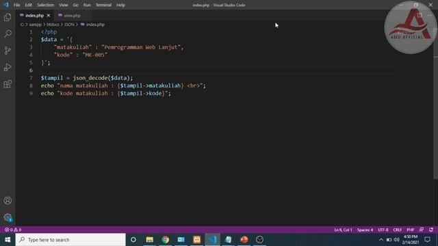 Cara menggunakan JSON pada pemrogramman PHP - web programming смотреть онлайн