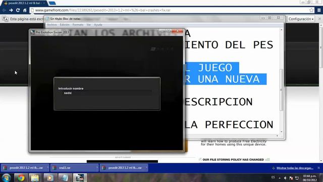 SOLUCION PES 2013 DEJO DE FUNCIONAR EN LIGA MASTER Y SER UNA LEYENDA смотреть онлайн