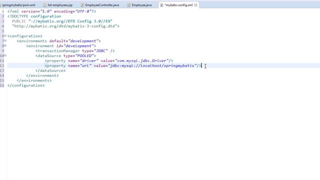 Spring MVC and MyBatis/iBatis Database Tutorial - Configure Mybatis - #09 смотреть онлайн