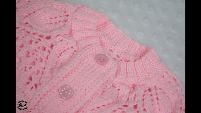 Розовый комбинезон для девочки.Вязанный комбинезон для новорожденных смотреть онлайн