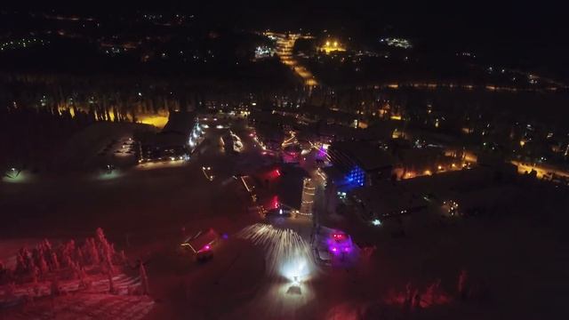 Polar Night Light Festival at Ruka Ski Resort, Kuusamo, Finland смотреть онлайн