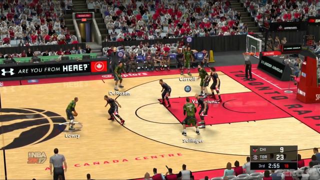 NBA 2K17 - Gameplay on PS3 [No Commentary] смотреть онлайн