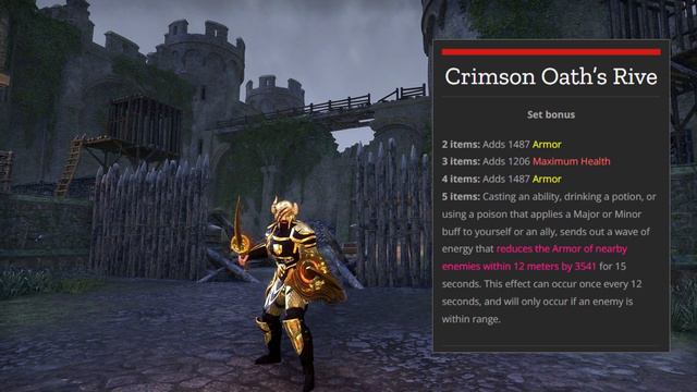 Crimsons Oath's Rive Gear Set Review | Elder Scrolls Online смотреть онлайн