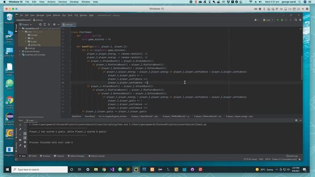 Console Soccer in Python смотреть онлайн