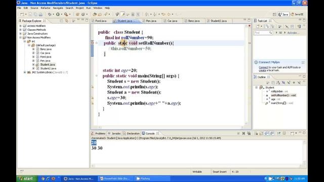 Java Tutorial # 11 | static, final Modifiers in Java | Non Access Modifiers in Java9s смотреть онлайн