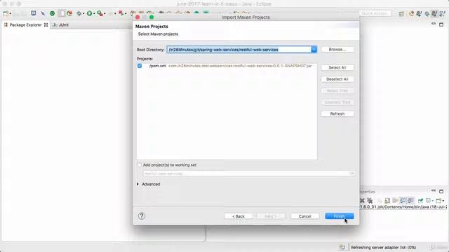 044 Step 45 Initializing a RESTful Services Project with Spring Boot смотреть онлайн