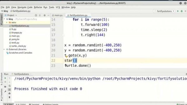 Turtle Python drawing | Turtle Python graphics How to create Star in Turtle Python using pycharm
