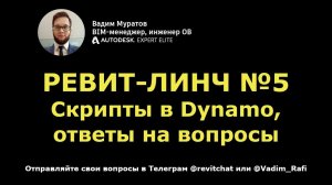 Revit-линч №5: создание скриптов в Dynamo
