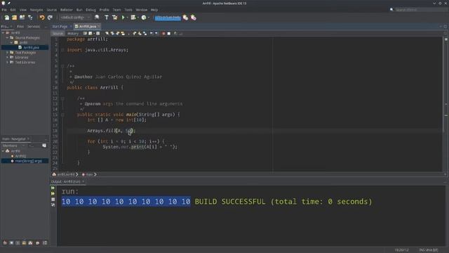 Arrays fill | Ejercicios Java смотреть онлайн