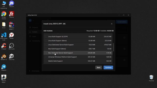 Установка Unity за 3 минуты! Установка определенной версии Unity! смотреть онлайн