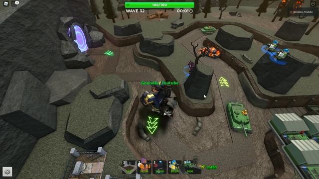 Engineers and Executioner on Hardcore Mode Roblox Tower Defense Simulator смотреть онлайн