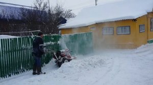 снегоуборщик мобил к см-0 6 с мотоблоком Ока.