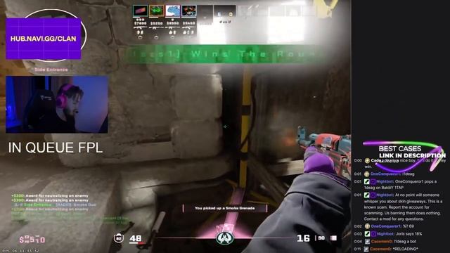 chat reacts to jL crazy 3K! - CS2 смотреть онлайн