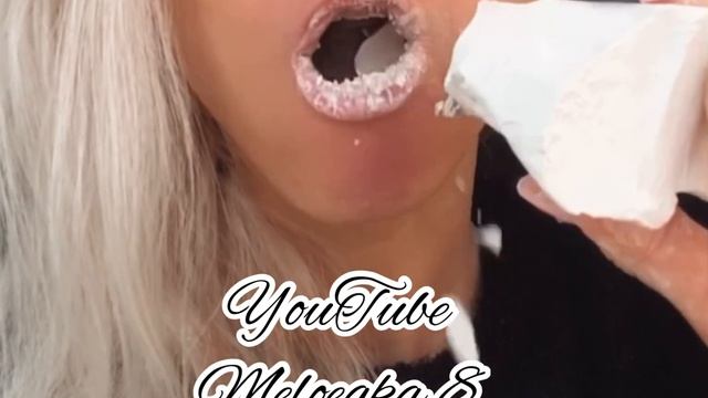 MUKBANG. Мел Снежок. Chalk Snowball.