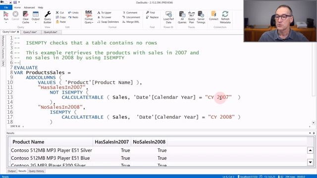 ISEMPTY - DAX Guide смотреть онлайн