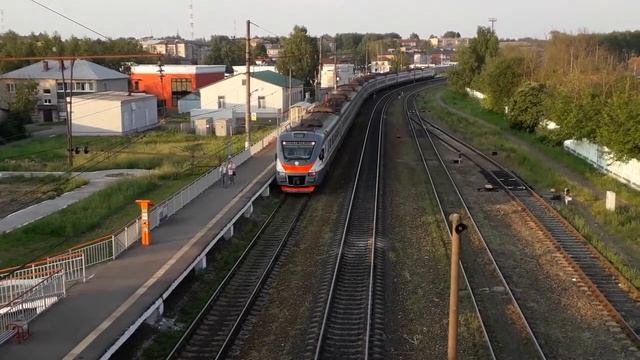 [LDZ] [РЖД] [ЦППК] Последний столб электрификации, граница МОСК и ОКТ железных дорог, ст. Шаховская