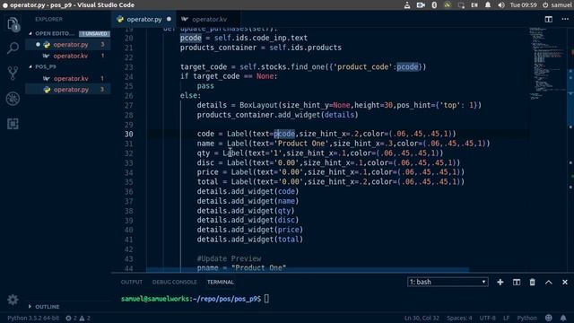 Python/Kivy POS System Part 3:POS Screen(Part 10) смотреть онлайн