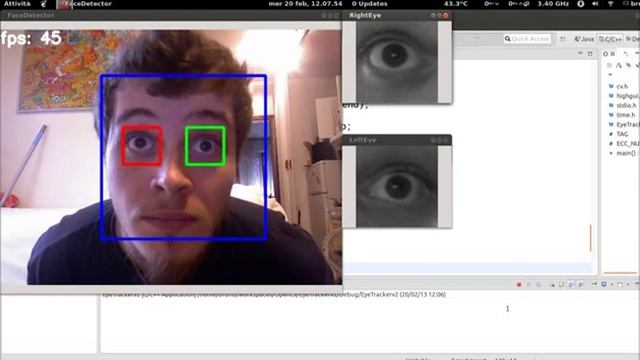 EyeTracker v0.02 (pupil detection) смотреть онлайн