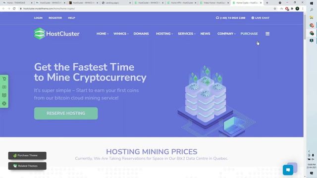 HostCluster WHMCS Hosting WordPress Theme || WHMCS Template Free Download || Make Hosting Website смотреть онлайн