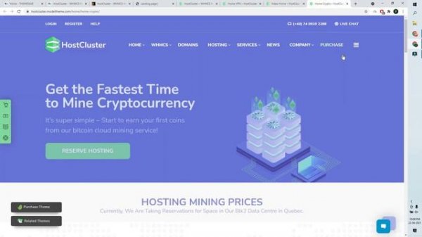 HostCluster WHMCS Hosting WordPress Theme || WHMCS Template Free Download || Make Hosting Website