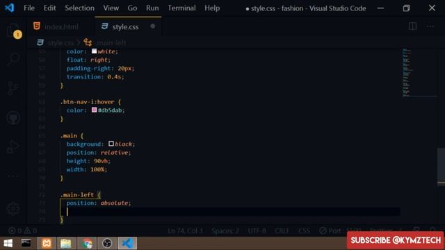 Fashion website design using HTML and CSS смотреть онлайн