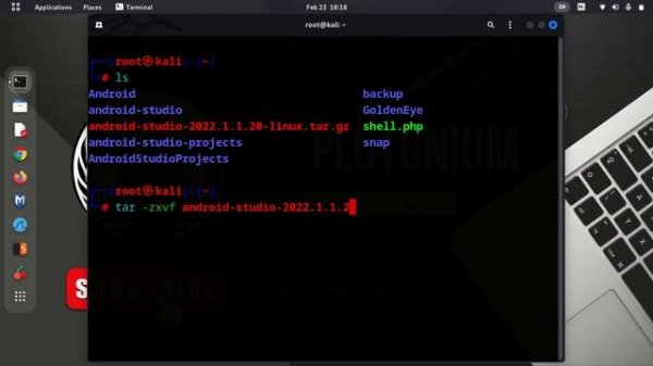 HOW TO INSTALL ANDROID STUDIO IN KALI LINUX  || INSTALL ANDROID STUDIO IN UBUNTU || LINUX TUTORIALS