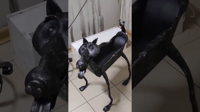 Кованая собака. Кованая цветочница в сад. Ручная работа смотреть онлайн