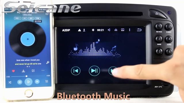 Seicane 1998-2004 Mercedes-Benz CLK-C209 in dash dvd player gps navigation system support WiFi 3G смотреть онлайн