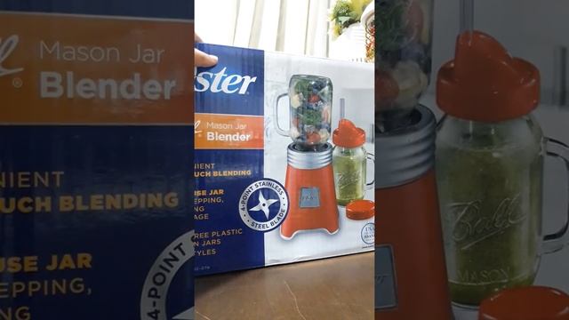 UNBOXING OSTER MASON JAR BLENDER смотреть онлайн