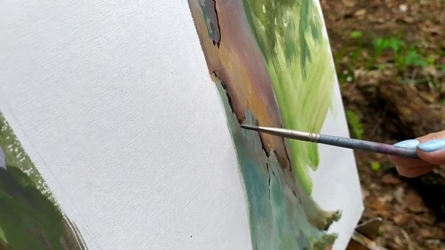 Пленер в весеннем лесу /как рисовать с натуры смотреть онлайн