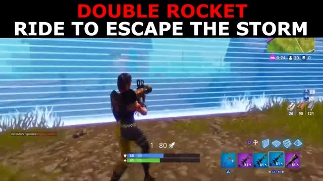 200 IQ Double Rocket Rider | Best way to escape the storm! смотреть онлайн