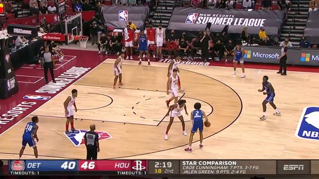 No. 1 and No. 2 Picks Cade Cunningham And Jalen Green Battle It Out In Summer League смотреть онлайн