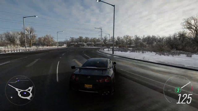 Nissan GT-R in Snow - Forza Horizon 4 PC [4K UHD 60fps] смотреть онлайн