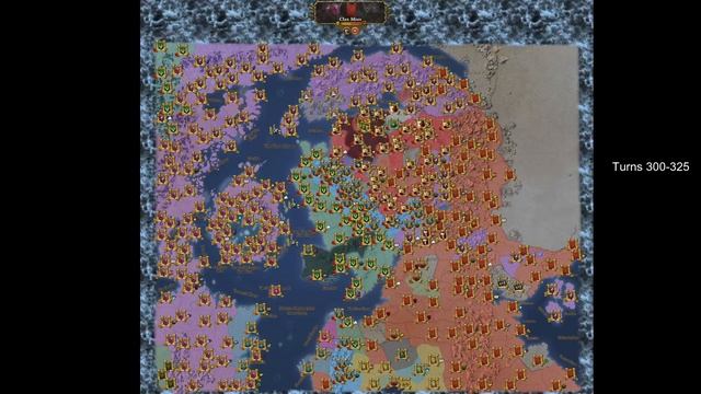 Evil is Back! TWW2 AI Time-lapse #24 470 turns. смотреть онлайн