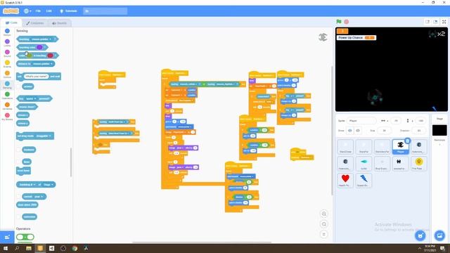 How to Make a Space Shooter Game in Scratch (Part 4) - Power Ups смотреть онлайн