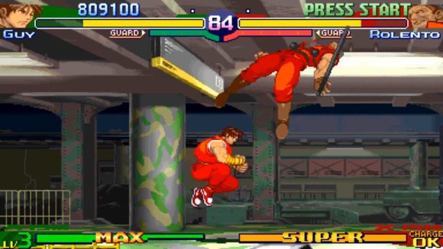 Street Fighter Alpha 3: Guy Playthrough