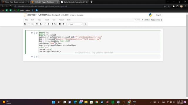 OCR with pytesseract and python смотреть онлайн