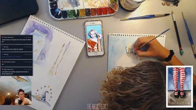 Watercolor session with friends. Oracle deck ideas смотреть онлайн