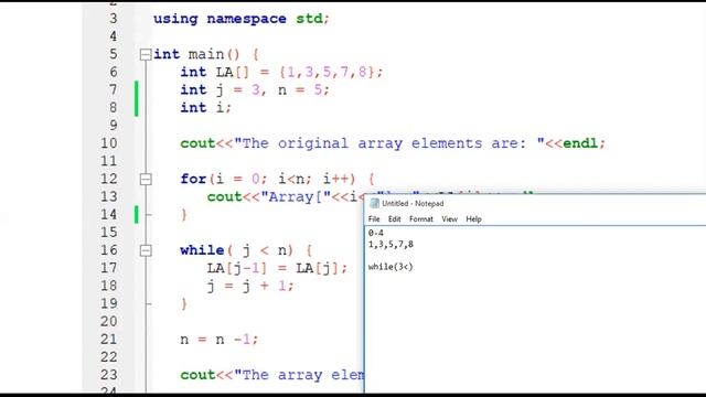 lecture 01 Array operations ,Static Arrays and Dynamic Arrays using C++ code смотреть онлайн