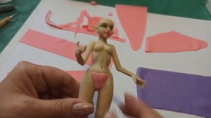 Фея. Фигурка из полимерной глины.
