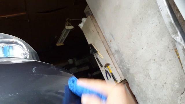 Как снять чужую краску с своего бампера.