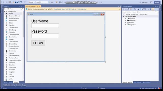 Create a login form in Windows Forms Application (C#.NET) Using Entity Framework смотреть онлайн