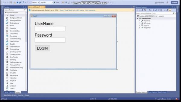 Create a login form in  Windows Forms Application (C#.NET) Using Entity Framework
