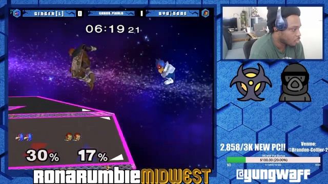 Ginger (Falco) vs n0ne (Ganon) | Grand Finals | Rona Rumble: Midwest V смотреть онлайн