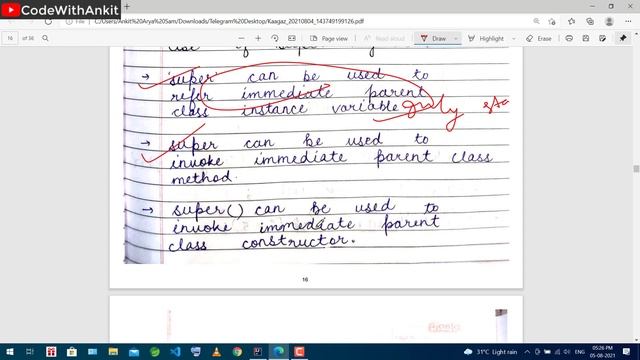 SUPER Keyword in Java | Use of SUPER Keyword in Java : Java Tutorial | English #learn_java #java смотреть онлайн