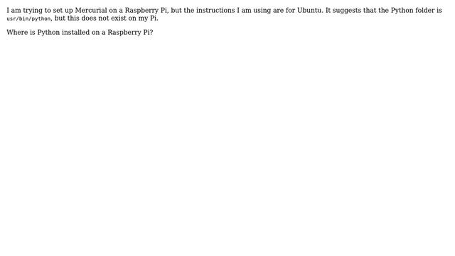 Where is Python installed on Raspberry Pi? смотреть онлайн